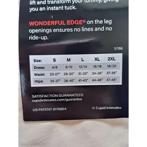 NEW Cupid Tummy Tuck Shaping Boyshort Beige S  Extra Firm Control Women's Shape - Picture 4 of 10